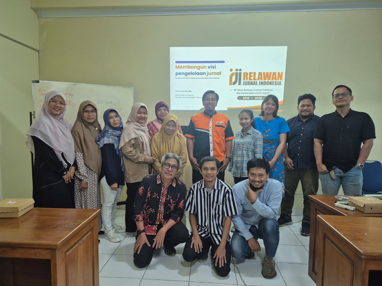 Some attendees of the OJS Training